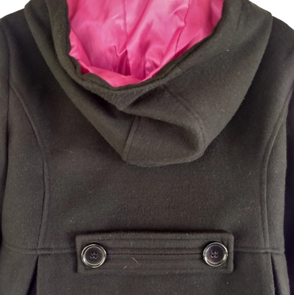George▪️Black Hooded Dress Coat